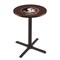 Holland Bar Stool Co 42" Blk Wrinkle Florida State (Head) Pub Table L211B4228FSU-HD - alternate 1